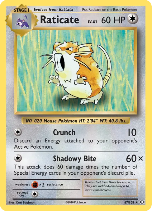Raticate - Reverse Holo
