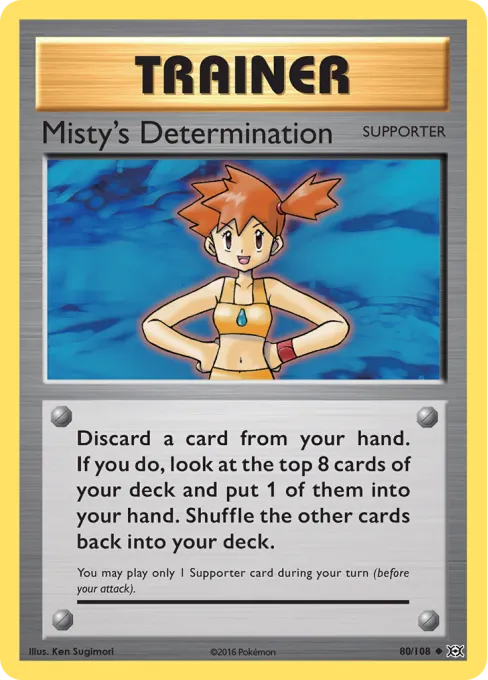 Misty's Determination - Reverse Holo