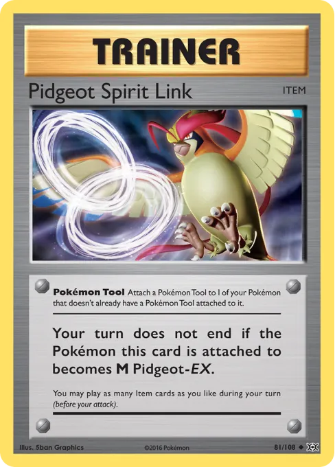 Pidgeot Spirit Link - Reverse Holo