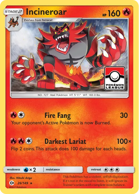 Incineroar - Reverse Holo
