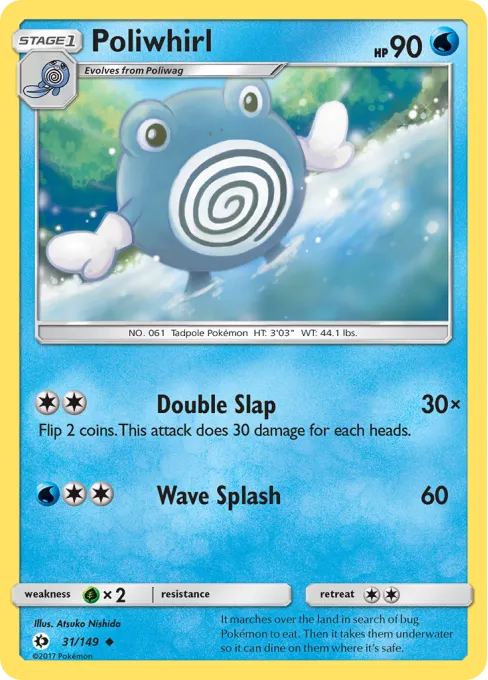 Poliwhirl - Reverse Holo