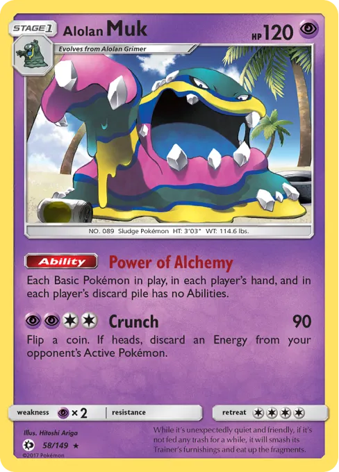 Alolan Muk - Reverse Holo