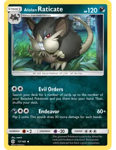 Alolan Raticate - Reverse Holo