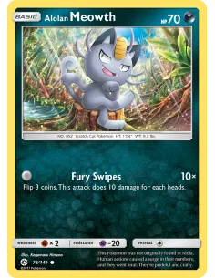 Alolan Meowth - Reverse Holo