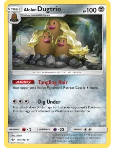 Alolan Dugtrio - Reverse Holo