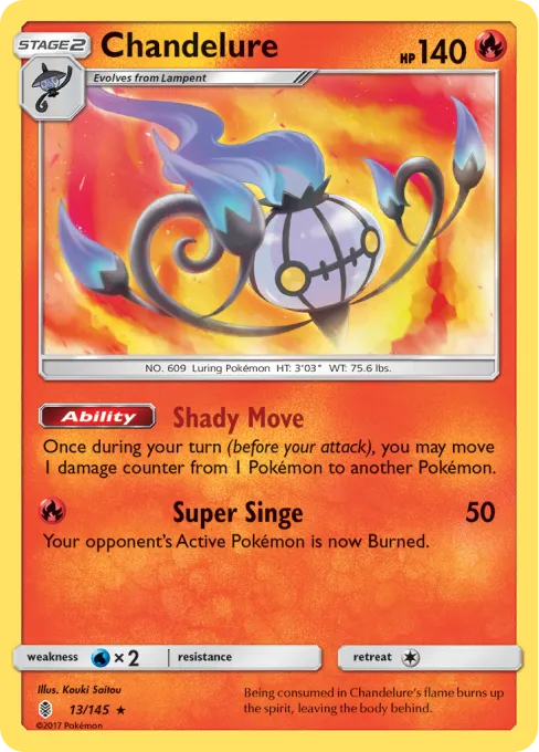 Chandelure - Reverse Holo