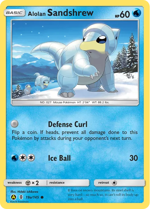 Alolan Sandshrew - Reverse Holo