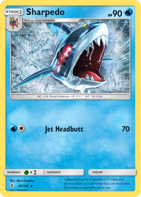 Sharpedo - Reverse Holo