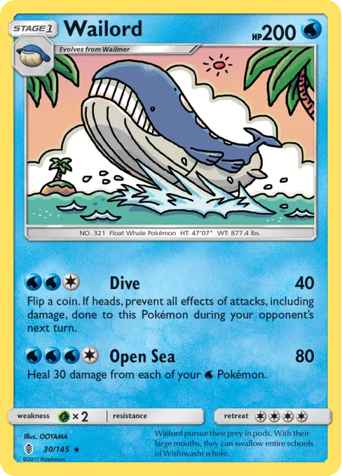 Wailord - Reverse Holo