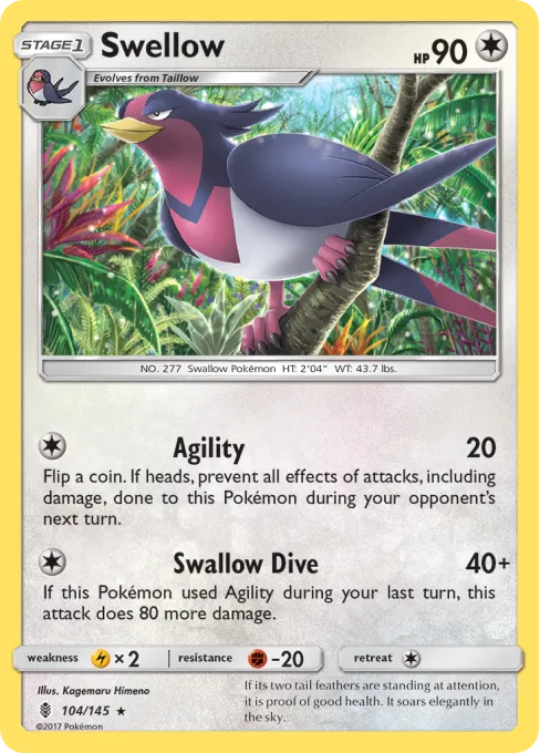 Swellow - Reverse Holo