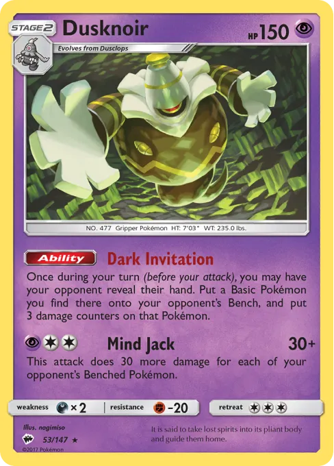 Dusknoir - Reverse Holo