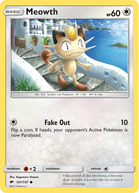 Meowth - Reverse Holo