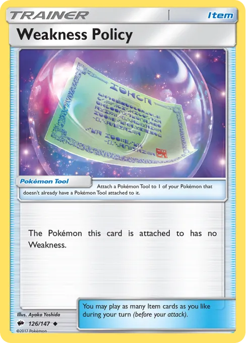 Weakness Policy - Reverse Holo