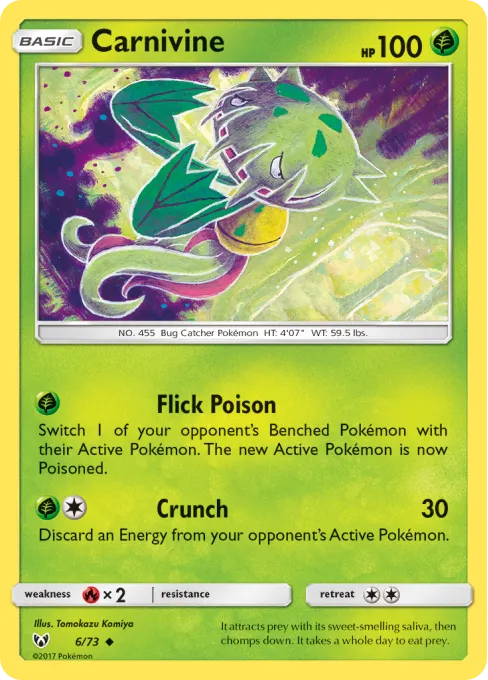 Carnivine - Reverse Holo