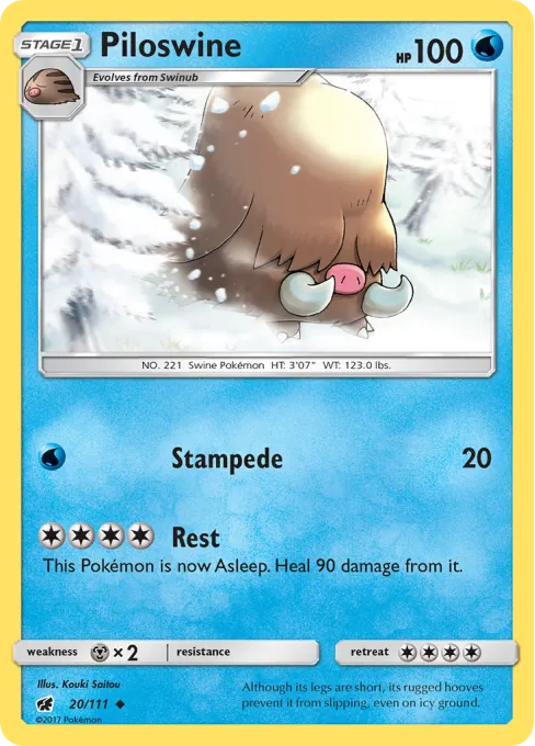 Piloswine - Reverse Holo