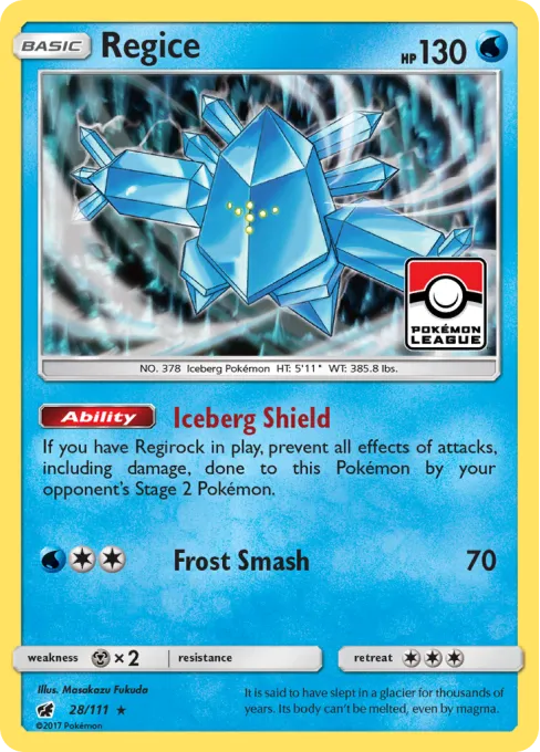 Regice - Reverse Holo
