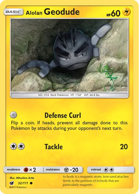 Alolan Geodude - Reverse Holo