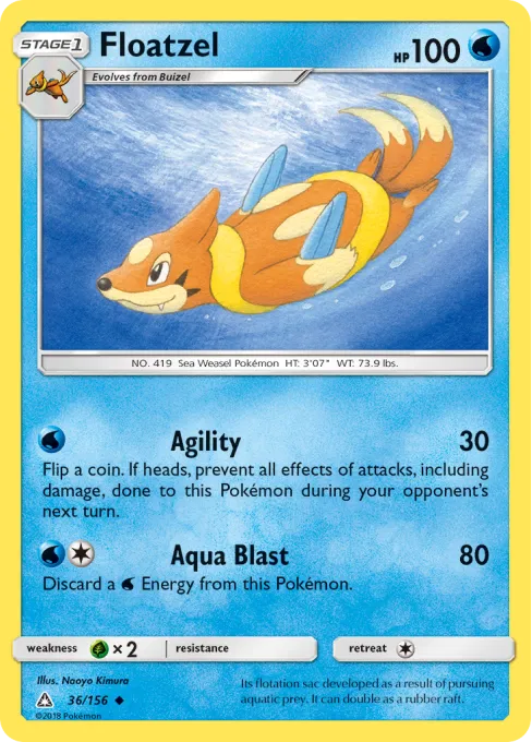 Floatzel - Reverse Holo