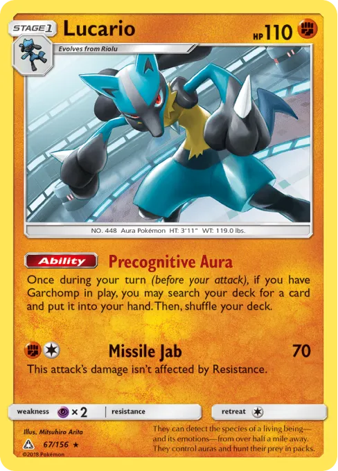 Lucario - Reverse Holo