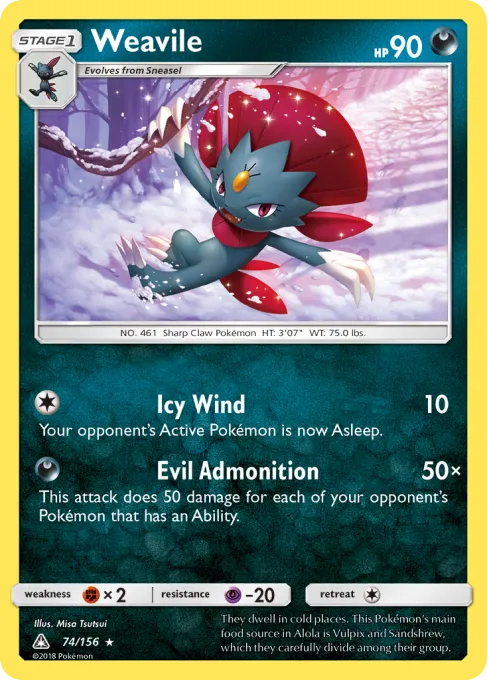 Weavile - Reverse Holo