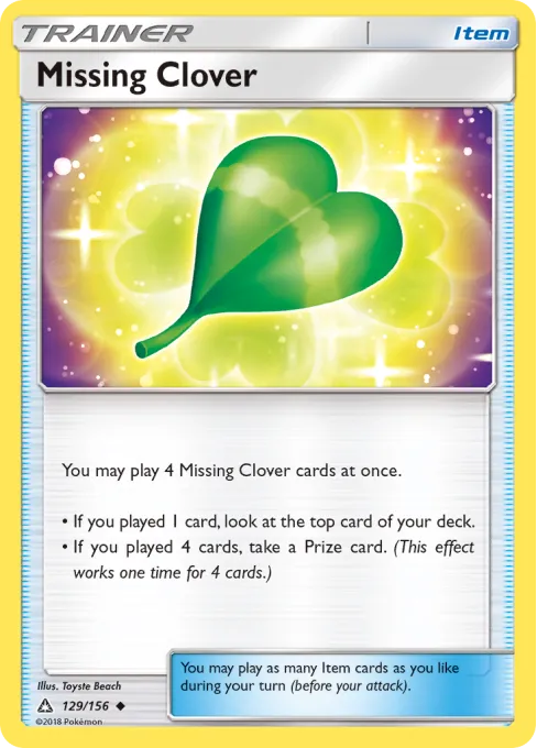 Missing Clover - Reverse Holo