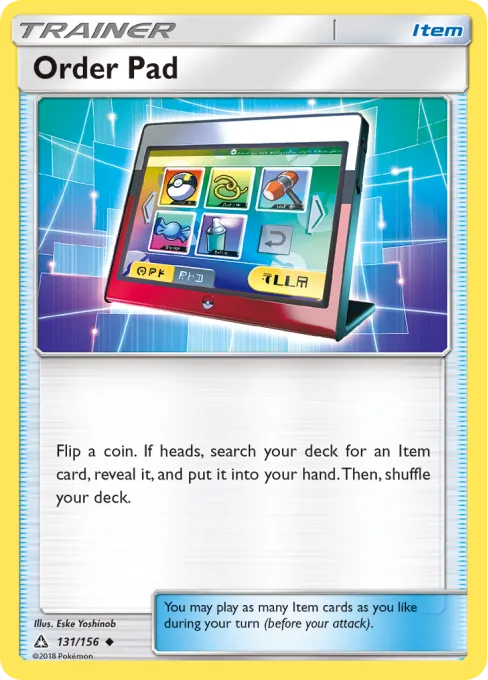 Order Pad - Reverse Holo