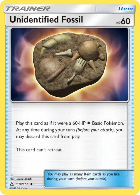 Unidentified Fossil - Reverse Holo