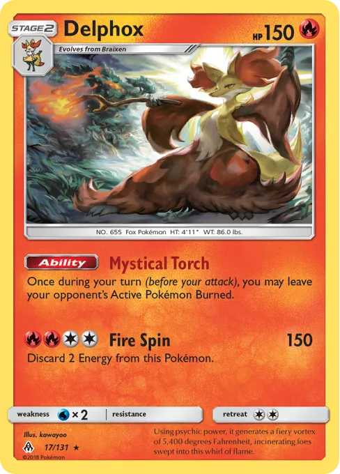 Delphox - Reverse Holo