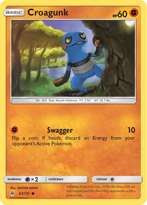 Croagunk - Reverse Holo