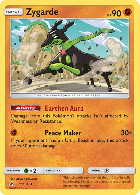 Zygarde - Reverse Holo