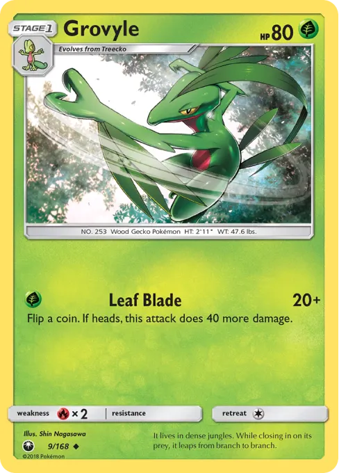 Grovyle - Reverse Holo