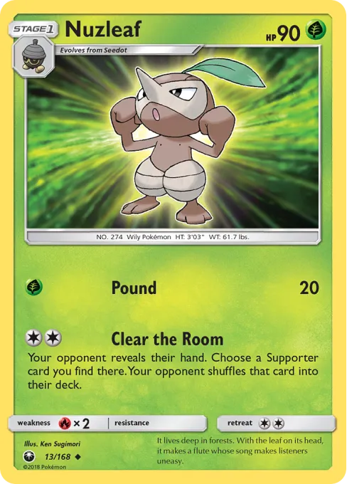 Nuzleaf - Reverse Holo