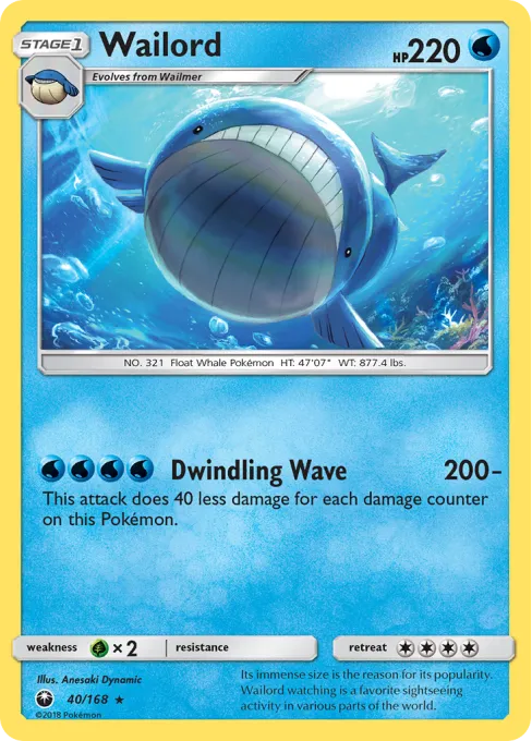 Wailord - Reverse Holo