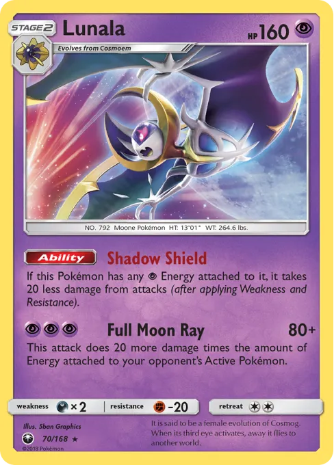 Lunala - Reverse Holo