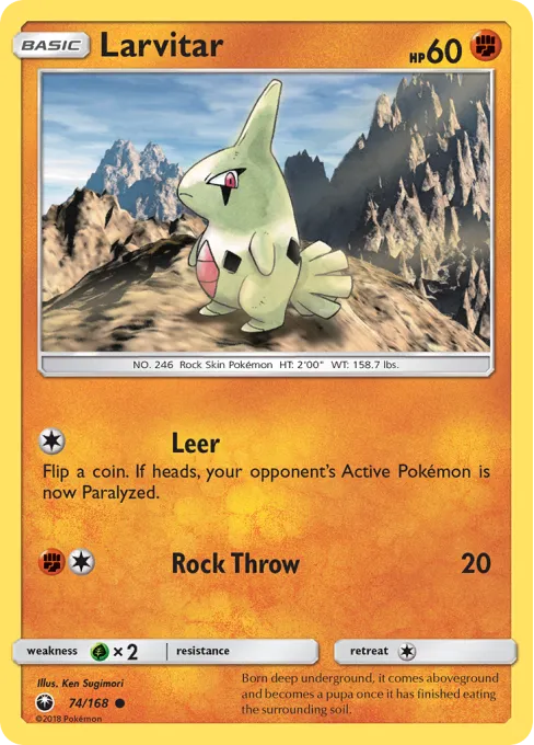 Larvitar - Reverse Holo