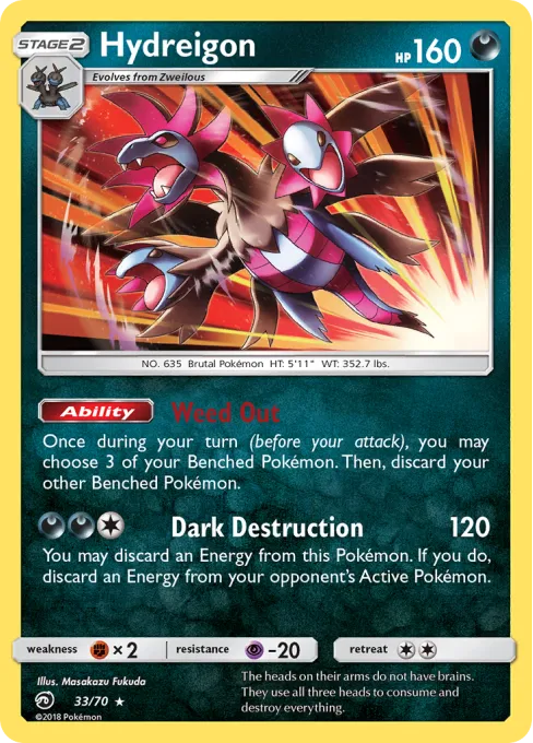 Hydreigon - Reverse Holo