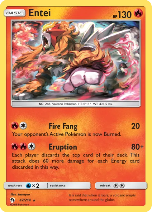 Entei - Reverse Holo