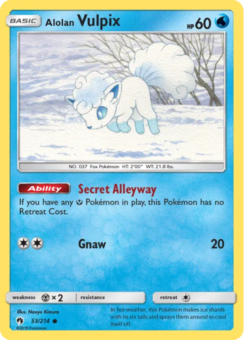 Alolan Vulpix - Reverse Holo