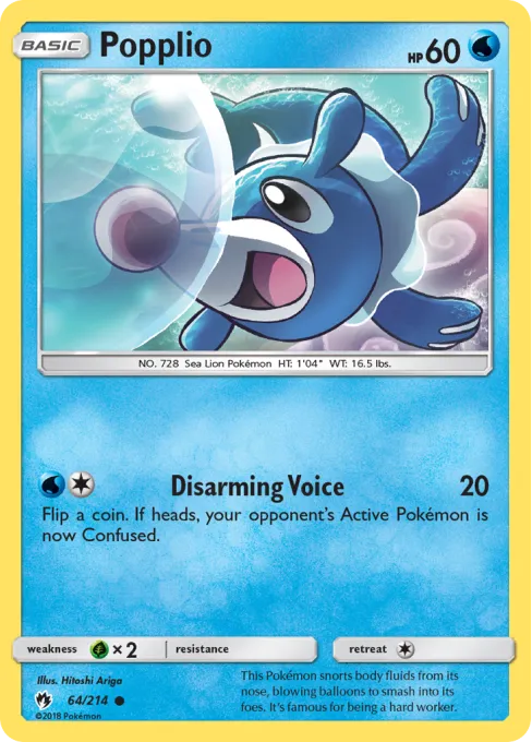 Popplio - Reverse Holo