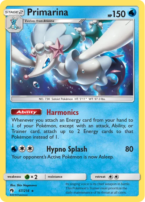 Primarina - Reverse Holo