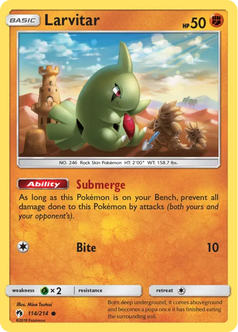 Larvitar - Reverse Holo