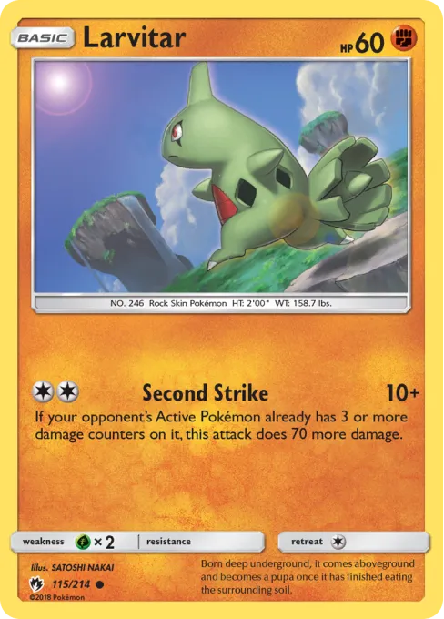 Larvitar - Reverse Holo