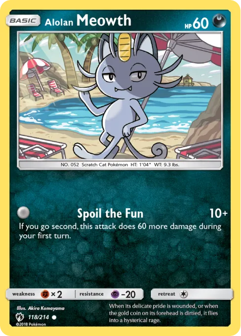 Alolan Meowth - Reverse Holo