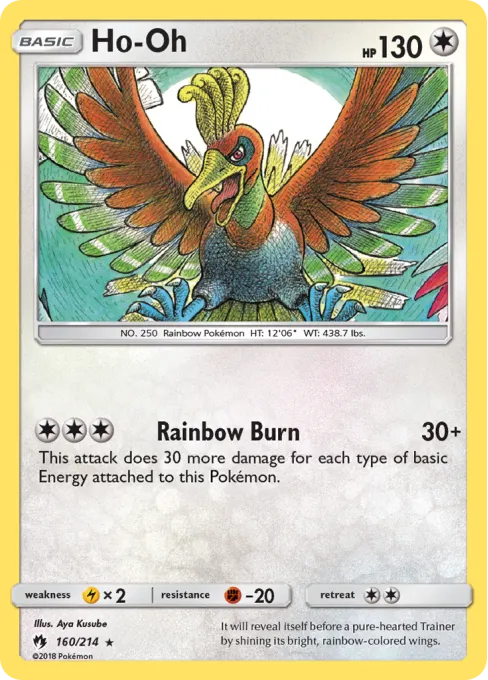 Ho-Oh - Reverse Holo