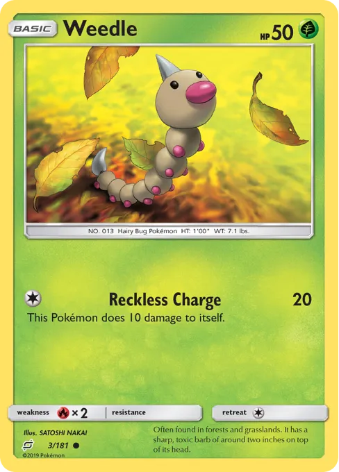 Weedle - Reverse Holo