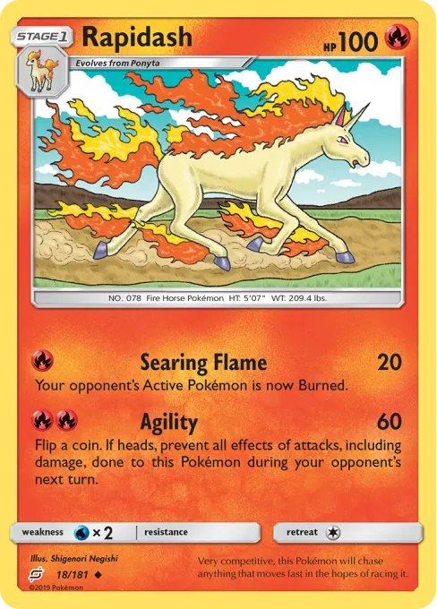 Rapidash - Reverse Holo