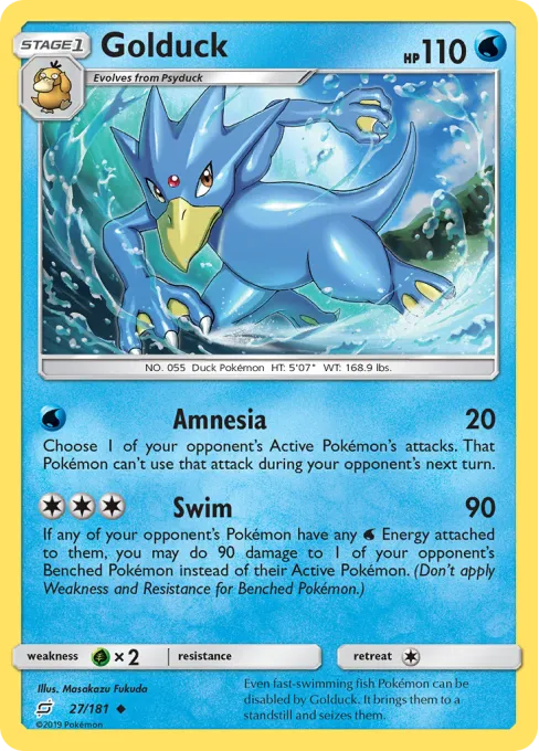Golduck - Reverse Holo