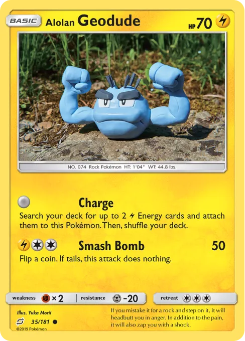 Alolan Geodude - Reverse Holo