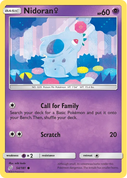 Nidoran ♀ - Reverse Holo