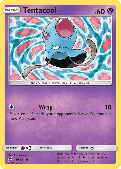 Tentacool - Reverse Holo
